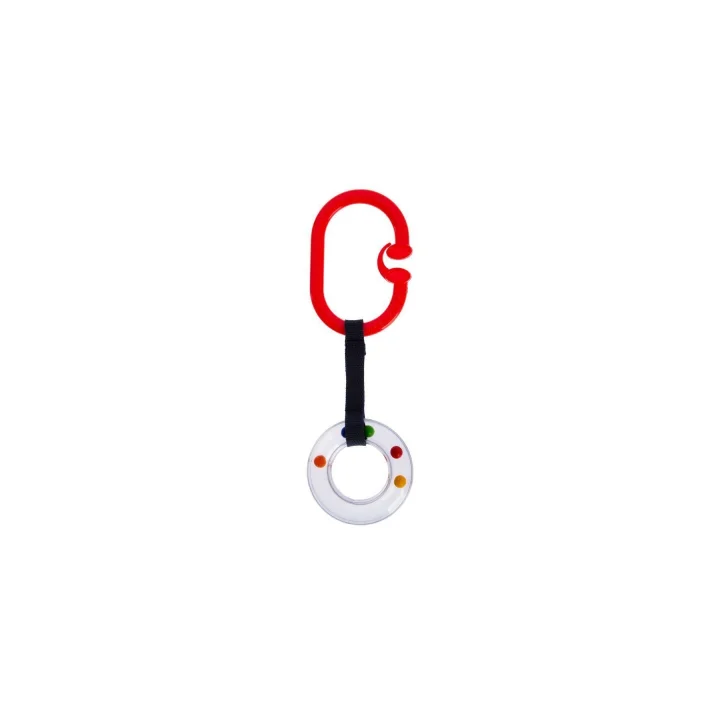 Babyjem Pusete Asılabilir Oval Sesli Çıngırak Kırmızı