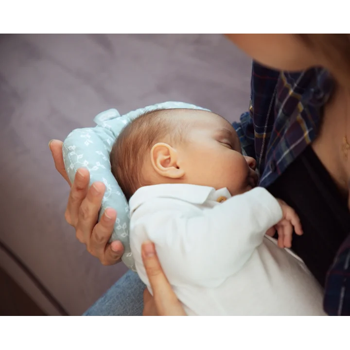 Babyjem Emzirme Yastığı Mint Çiçek
