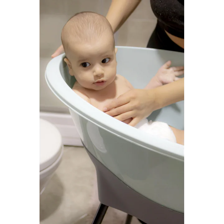 Babyjem Elegant Yenidoğan Ayaklı Bebek Banyo Küvet Seti Soft Mavi
