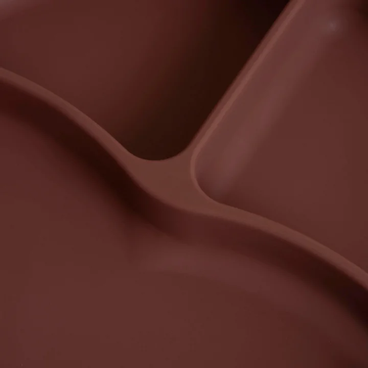 Babyjem Vakum Tabanlı Sabitlenebilir Silikon Tabak Mocha