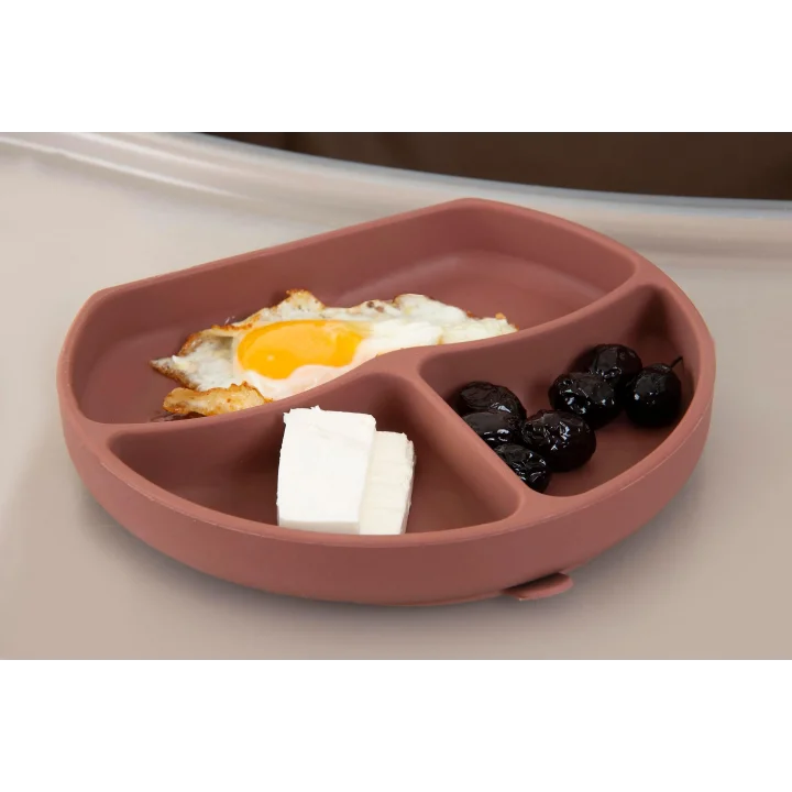 Babyjem Silikon Beslenme Seti Mocha 4 Parça Hediye Seti