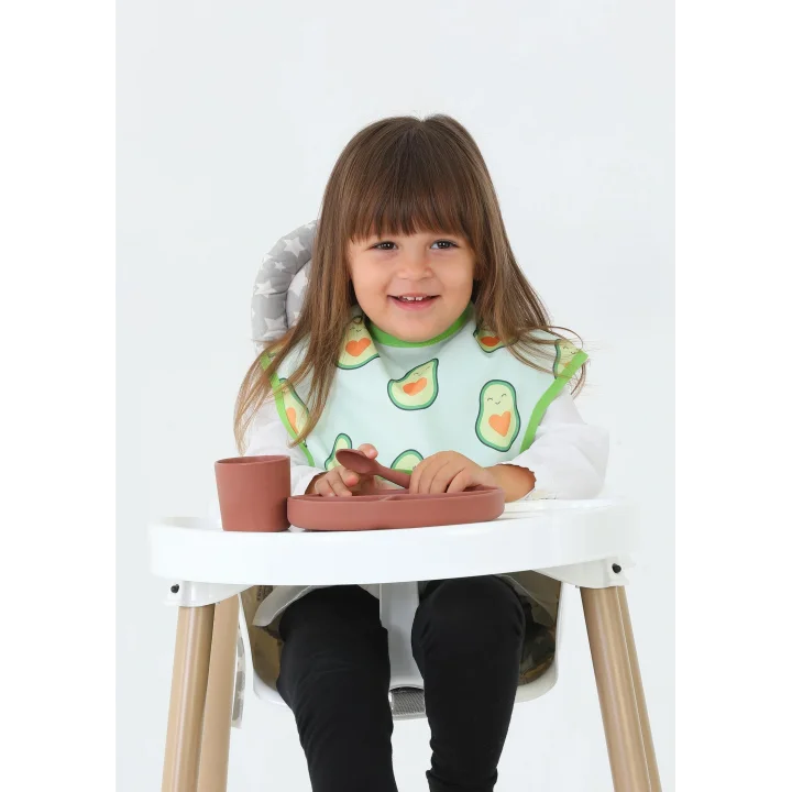 Babyjem Baskılı Blw Kolsuz Mama Önlüğü Avakado Desen