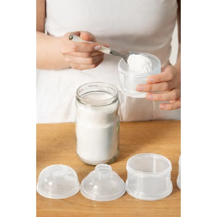 Babyjem Katlı Toz Mama Kabı Beyaz