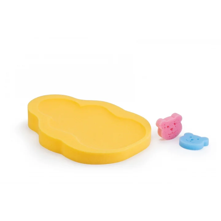 Babyjem Bebek Küvet İçi Sünger + Yıkama Süngeri Sarı