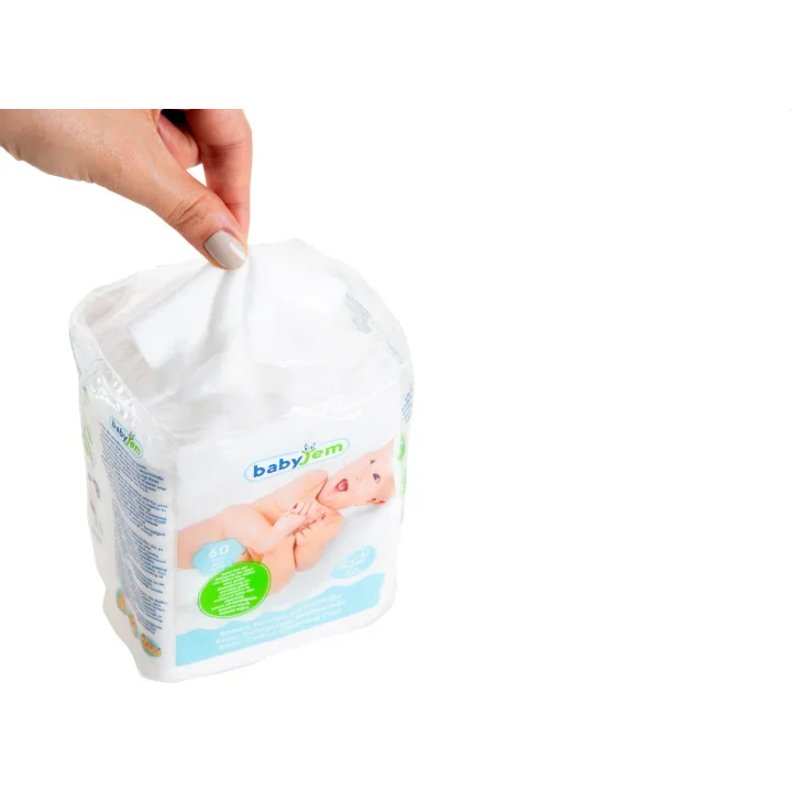Babyjem Bebek Temizleme Pamuğu 60 Adet Beyaz