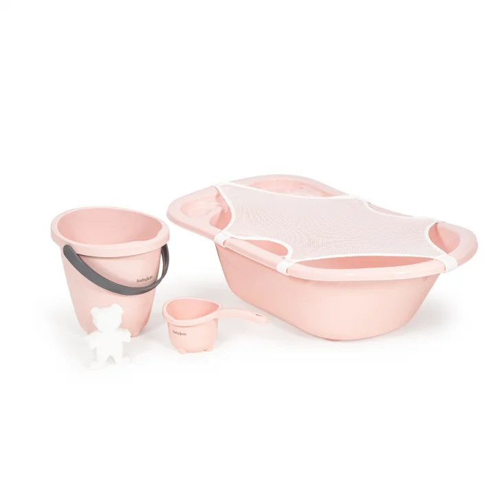 Babyjem 5 Parça Bebek Banyo Küvet Seti Pembe