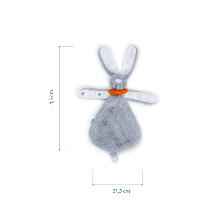 Babyjem Emzik Askılı Tavşan Uyku Arkadaşı Gri
