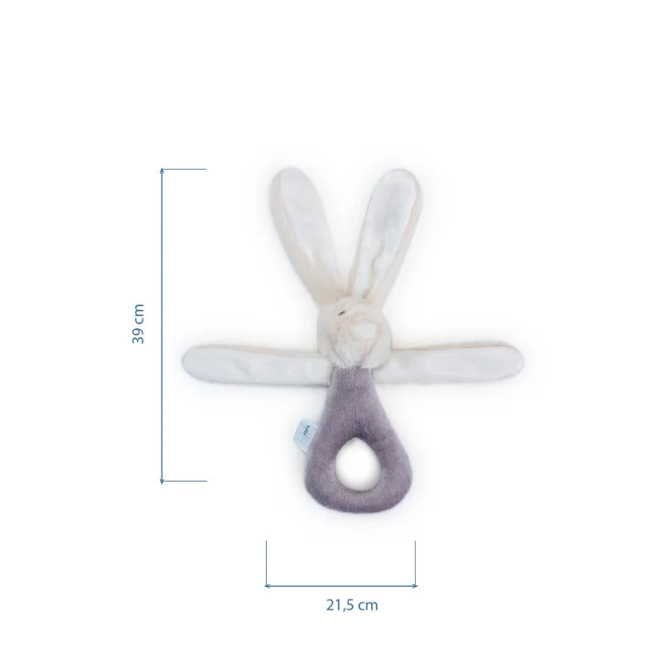 Babyjem Tutmalı Çıngıraklı Mini Peluş Tavşan Taş 842