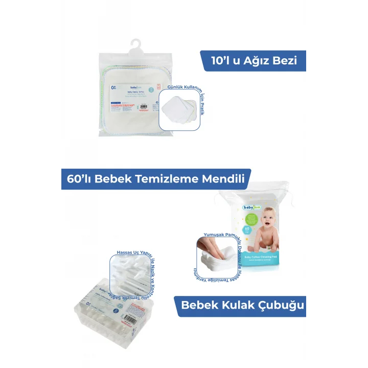 Babyjem Yenidoğan Bebek Hediye Seti 10 Parça