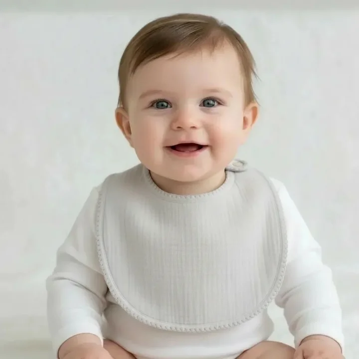 Babyjem Bürümcük Soft Müslin Mama Önlüğü Gri