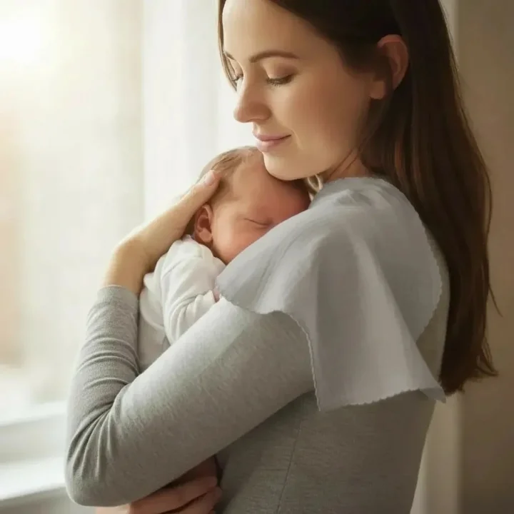 Babyjem Bürümcük Anne Omuz Örtüsü Gri