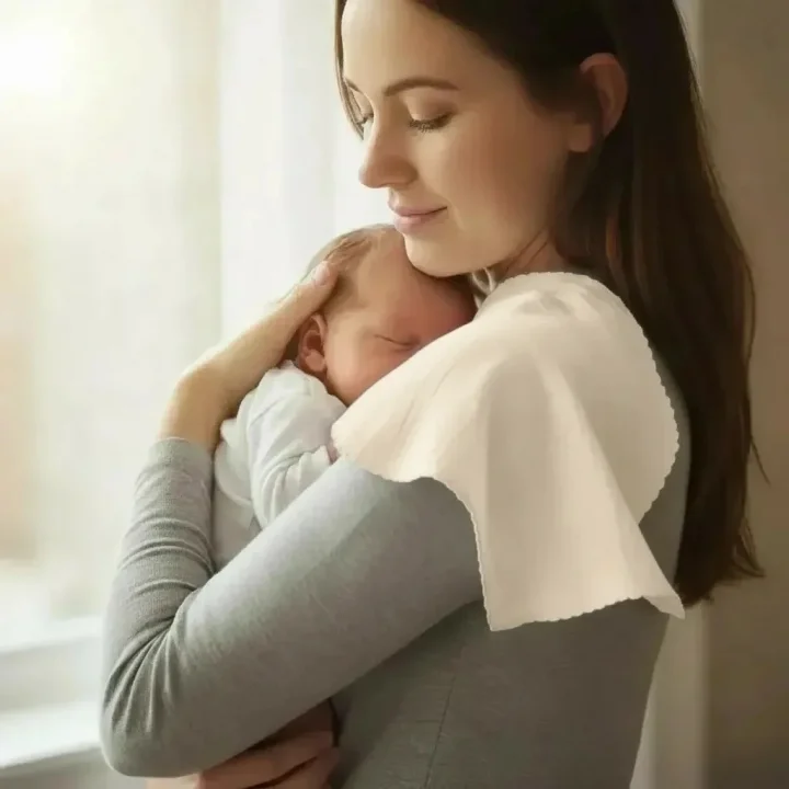 Babyjem Bürümcük Anne Omuz Örtüsü Ekru