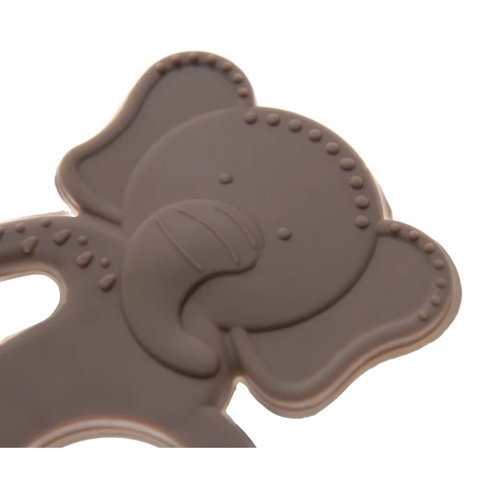 Babyjem Silikon Fil Diş Kaşıyıcı Latte