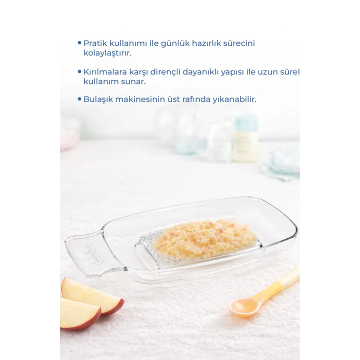 Babyjem Kırılmaz Pratik Bebek Meyve Rende Şeffaf