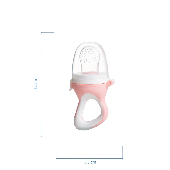 Babyjem Silikon Yumuşak Uçlu Meyve Süzgeçi Sebze Emziği Pembe