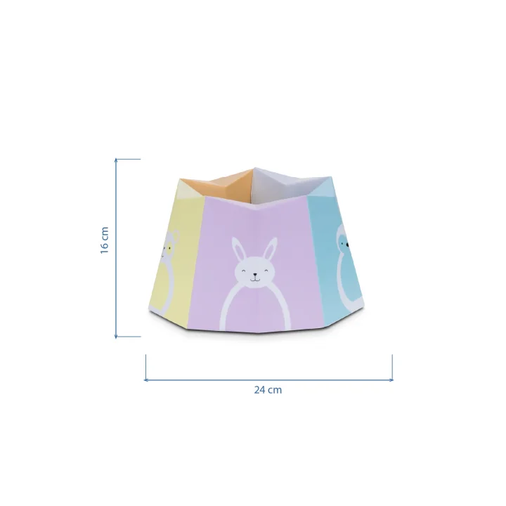 Babyjem Pratik Katlanabilir Karton Seyahat Lazımlığı Desenli 6 Adet Poşet Hediyeli