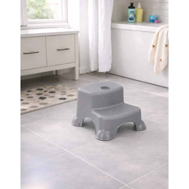 Babyjem Kaydırmaz Bebek Katlı Basamağı Soft Gri