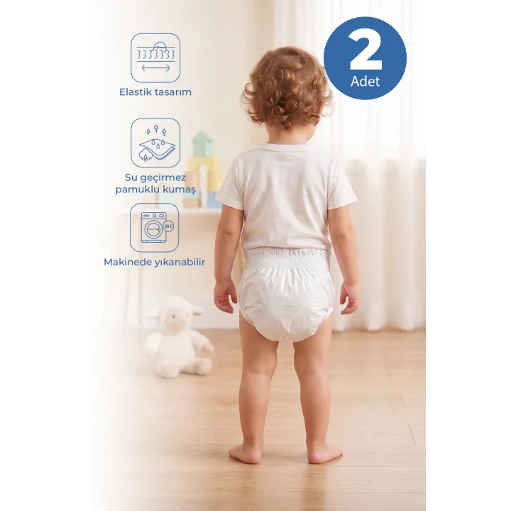 Babyjem Alıştırma Külodu 2li Set 3 Yaş Beyaz