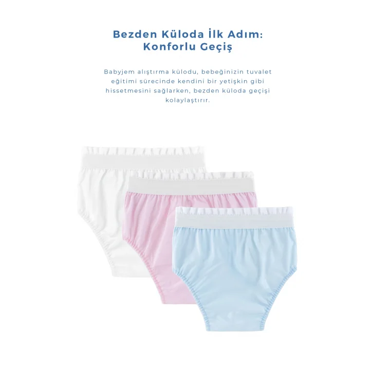 Babyjem Alıştırma Külodu 2li Set 2 Yaş Mavi