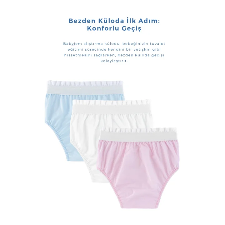 Babyjem Alıştırma Külodu 2li Paket 2 Yaş Pembe