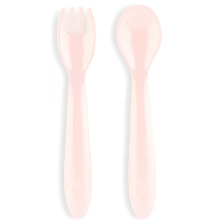 Babyjem Mama Kaşık Çatal Takımı Soft Pembe