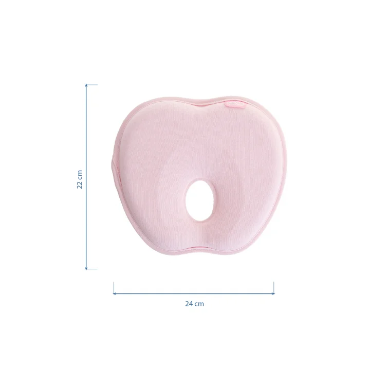 Babyjem Bebek Düz Kafa Yastığı Düz Kafa Engelleyici Yastık Pembe