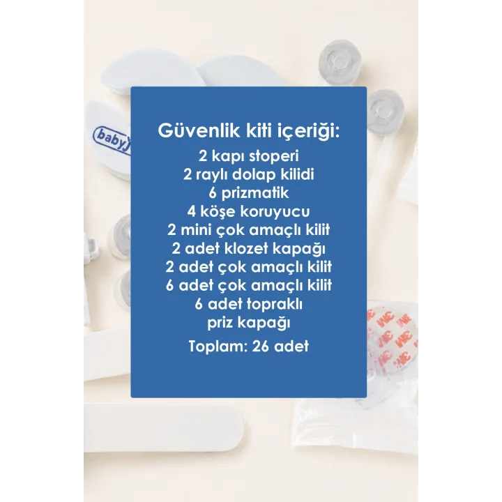 Babyjem Bebek Evde Güvenlik Seti 26 Parça