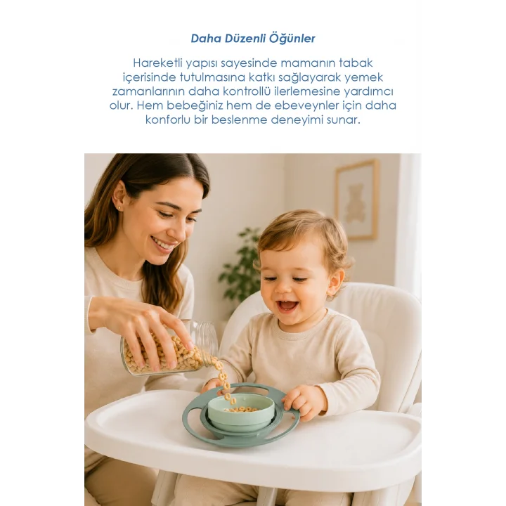 Babyjem Dökülmeyen Tabak Soft Yeşil