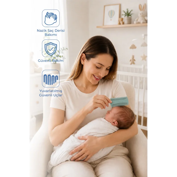 Babyjem Konak Tarağı Soft Mavi