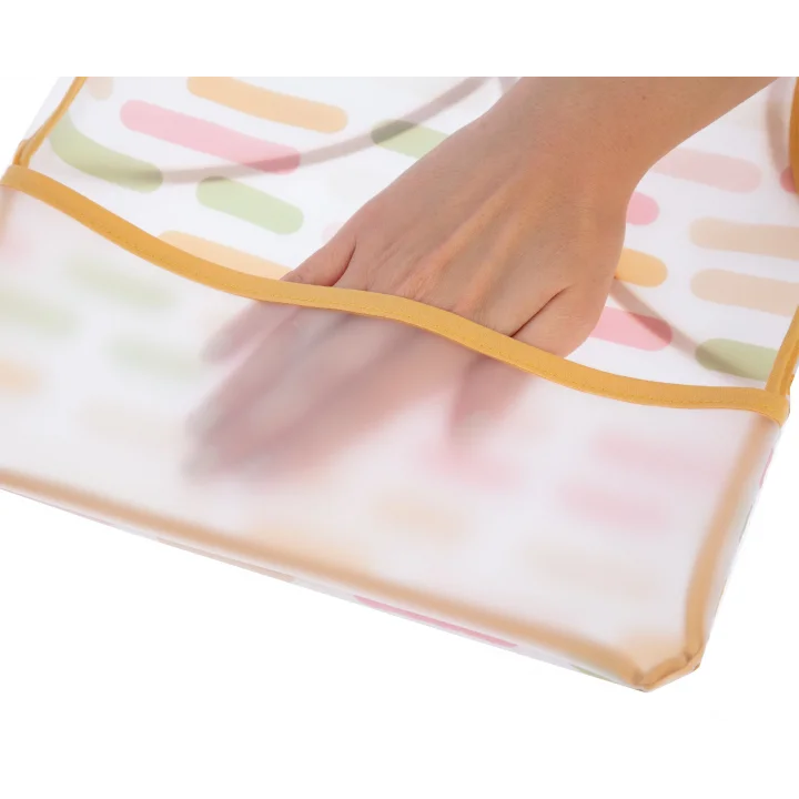 Babyjem Leke Tutmaz Giymeli Mama Önlüğü Pastel Şerit