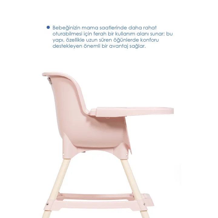 Babyjem XSoft Mama Sandalyesi Soft Pembe