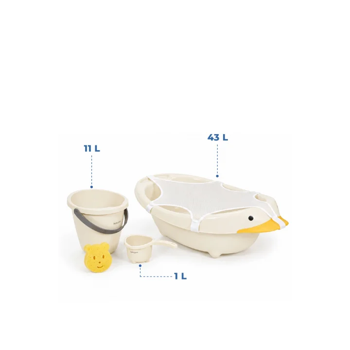 Babyjem Neşeli Ördek Banyo Seti 5 Parça Kum Beji