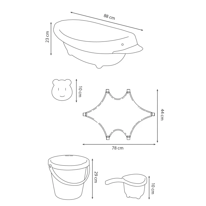 Babyjem Neşeli Ördek Banyo Seti 5 Parça Soft Yeşil