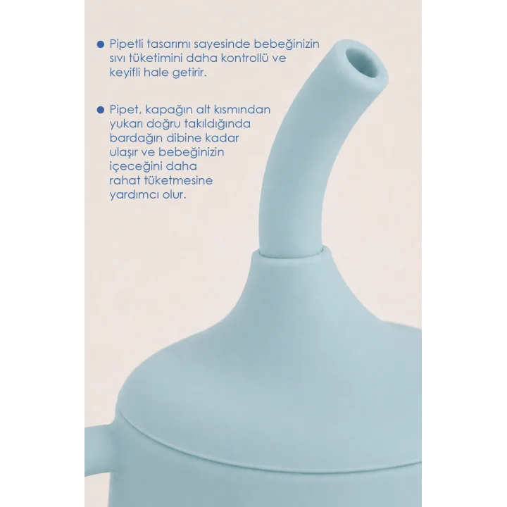 Babyjem Silikon Pipetli Bardak Mint