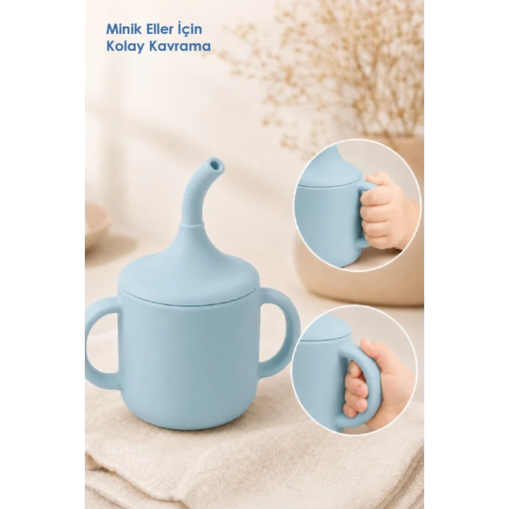 Babyjem Silikon Pipetli Bardak Mint