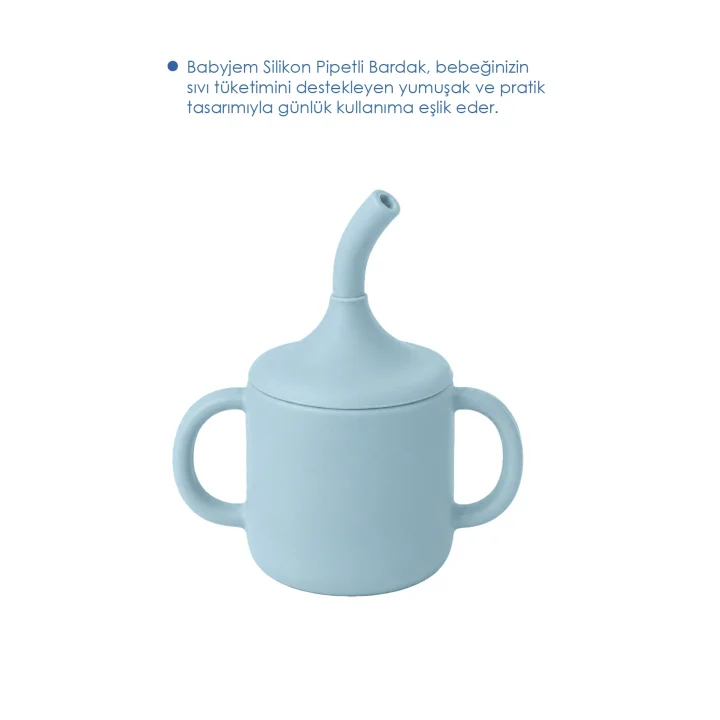 Babyjem Silikon Pipetli Bardak Mint