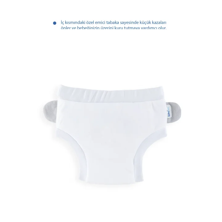 Babyjem Soft Alıştırma Külodu Beyaz 2 Yaş