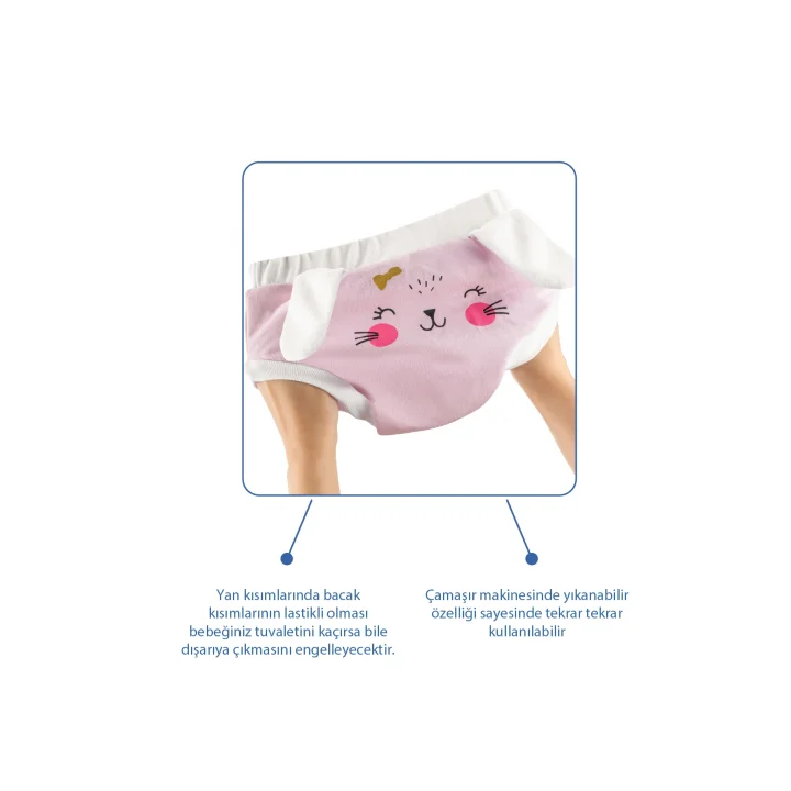 Babyjem Soft Alıştırma Külodu Pembe 3 Yaş