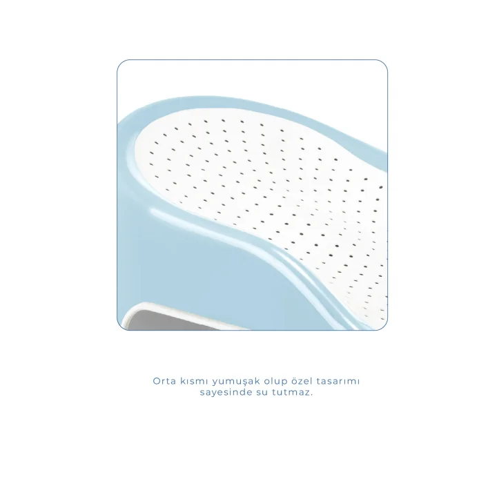 Babyjem Soft Banyo Desteği Bebek Yıkama Yardımcısı Soft Mavi