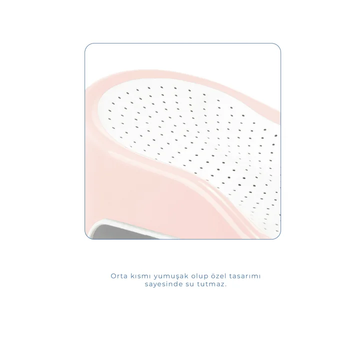 Babyjem Soft Banyo Desteği Bebek Yıkama Yardımcısı Soft Pembe