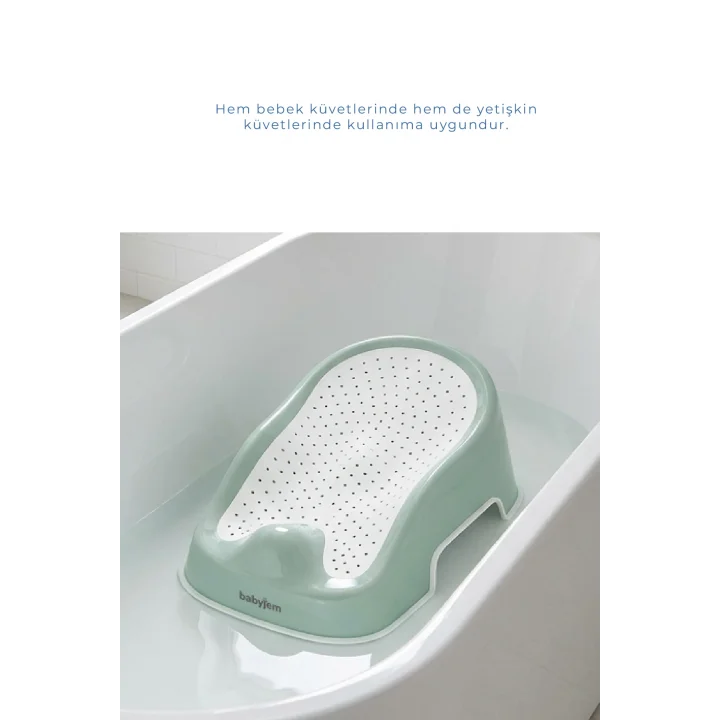 Babyjem Soft Banyo Desteği Bebek Yıkama Yardımcısı Soft Yeşil