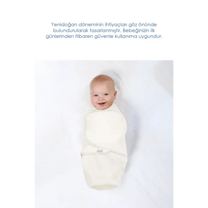 Babyjem Soft Pratik Penye Kundak Ekru %100 Pamuk