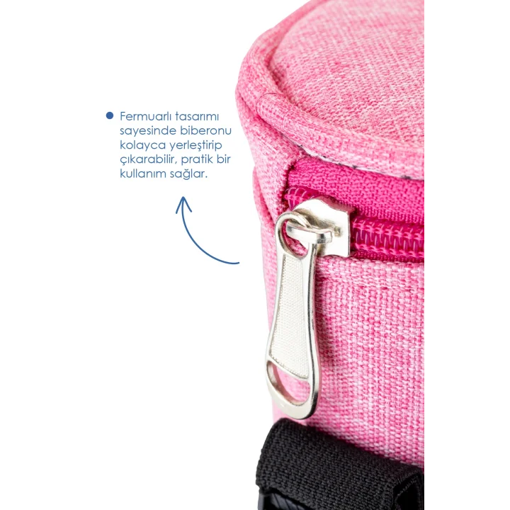 Babyjem Termal Biberon Koruyucu Pembe