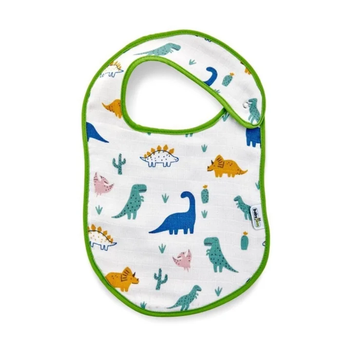 Babyjem Bebek Müslin Mama Önlüğü Dino Outlet