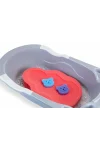 Babyjem Bebek Küvet İçi Sünger + Yıkama Süngeri Kırmızı