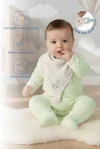 Babyjem Emzik Askılı Müslin Mama Önlüğü Ekru