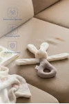 Babyjem Tutmalı Çıngıraklı Mini Peluş Tavşan Taş 842