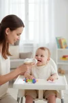 Babyjem Sıkmalı Kaşıklı Mama Biberonu Pembe