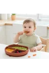 Babyjem Vakum Tabanlı Sabitlenebilir Silikon Tabak Mocha