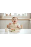 Babyjem Silikon Beslenme Seti Ekru 4 Parça Hediye Seti